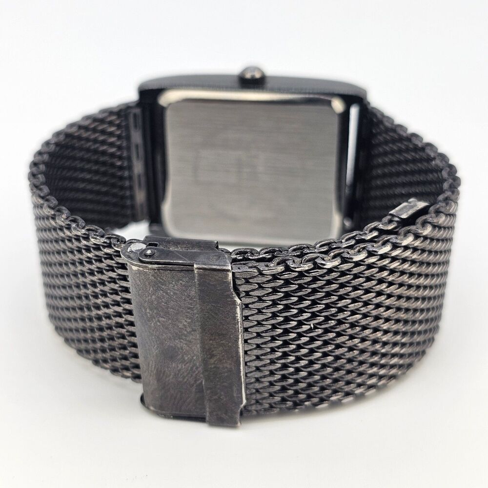 Geneva Men's Watch 34MM Brown‎ Dial Brown Mesh Bracelet Bands New Battery - Picture 8 of 12